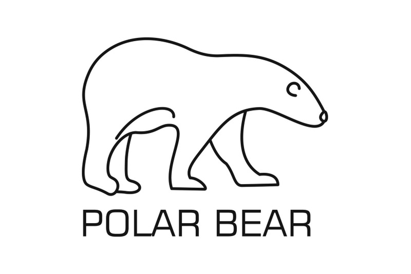 white-bear-logo-outline-style