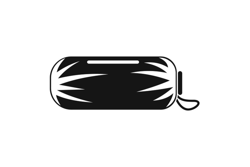 packed-sleep-bag-icon-simple-style
