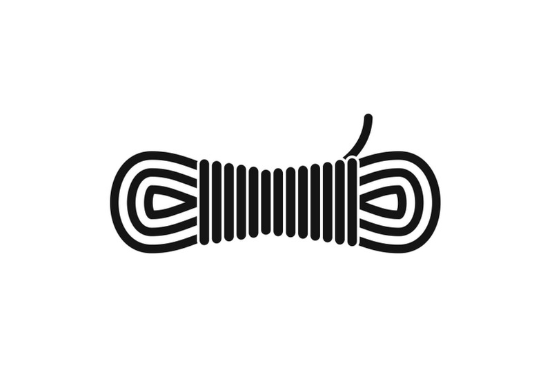 hiking-rope-icon-simple-style