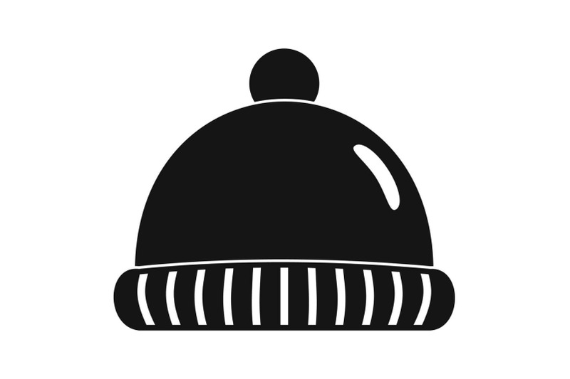 winter-hat-icon-simple-style