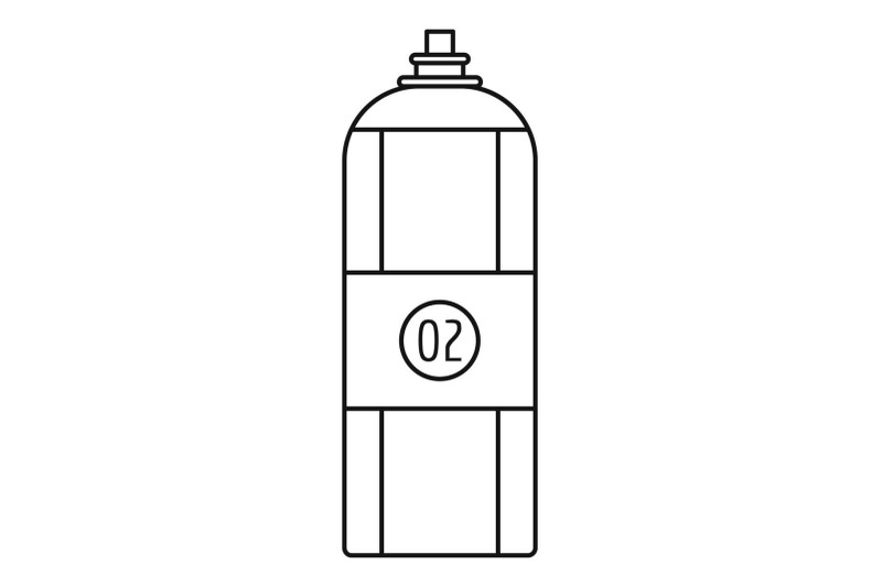 oxygen-spray-icon-outline-style