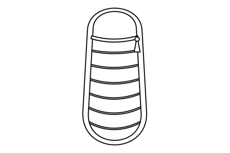 sleep-bag-icon-outline-style