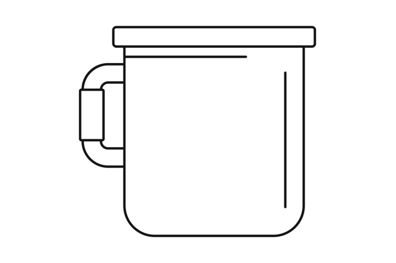camp-cup-icon-outline-style