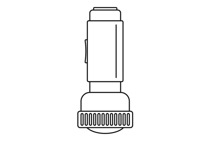 flash-light-icon-outline-style