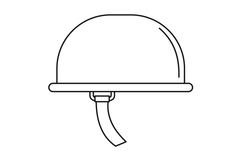 climb-helmet-icon-outline-style