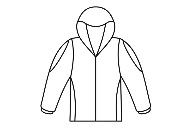camp-jacket-icon-outline-style