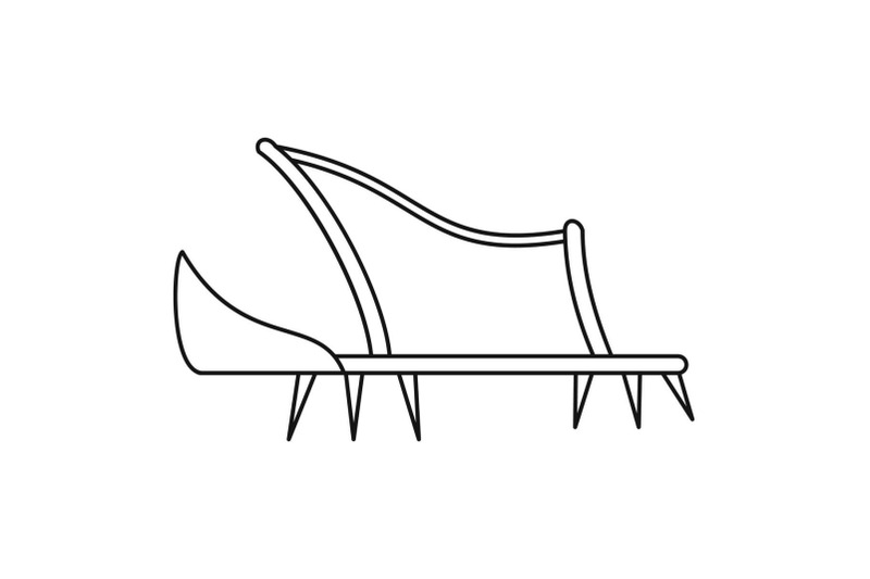 shoe-spike-icon-outline-style