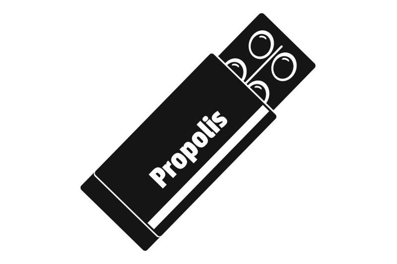 propolis-pills-icon-simple-style
