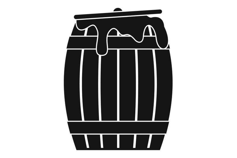 honey-barrel-icon-simple-style