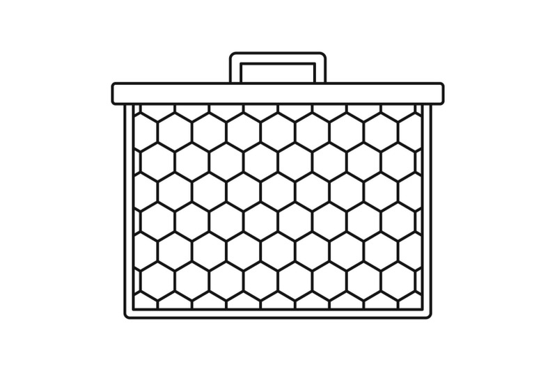 honeycombs-icon-outline-style