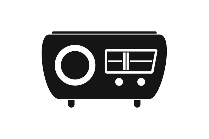 tuned-radio-icon-simple-style