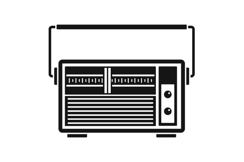 analog-radio-icon-simple-style