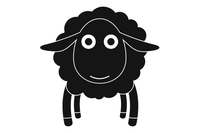 face-of-sheep-icon-simple-style