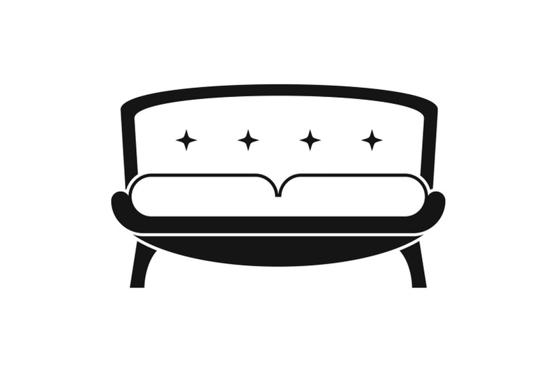retro-old-sofa-icon-simple-style