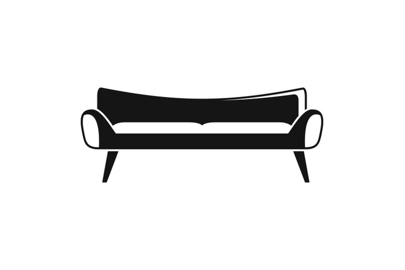 room-sofa-icon-simple-style