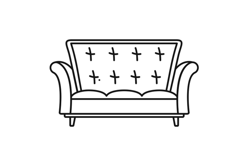 leather-sofa-icon-outline-style