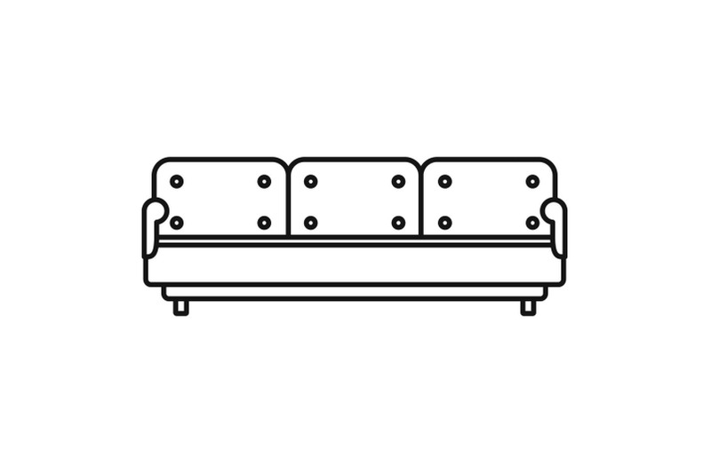 pillow-sofa-icon-outline-style