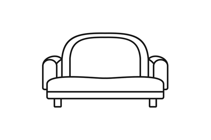 armchair-sofa-icon-outline-style