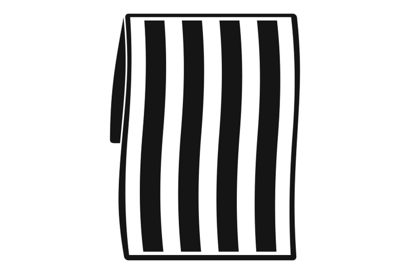 beach-towel-icon-simple-style