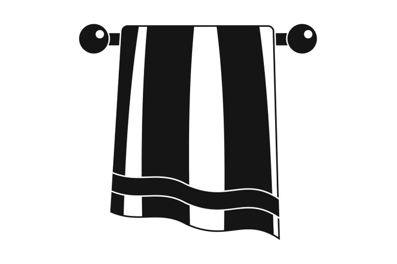 bathroom-towel-icon-simple-style