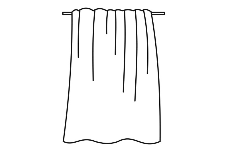 big-towel-icon-outline-style