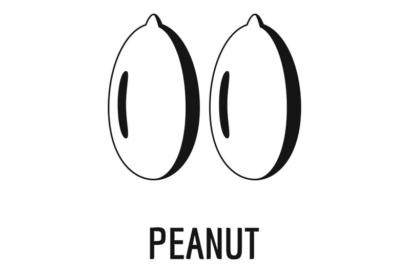 peanut-icon-simple-style