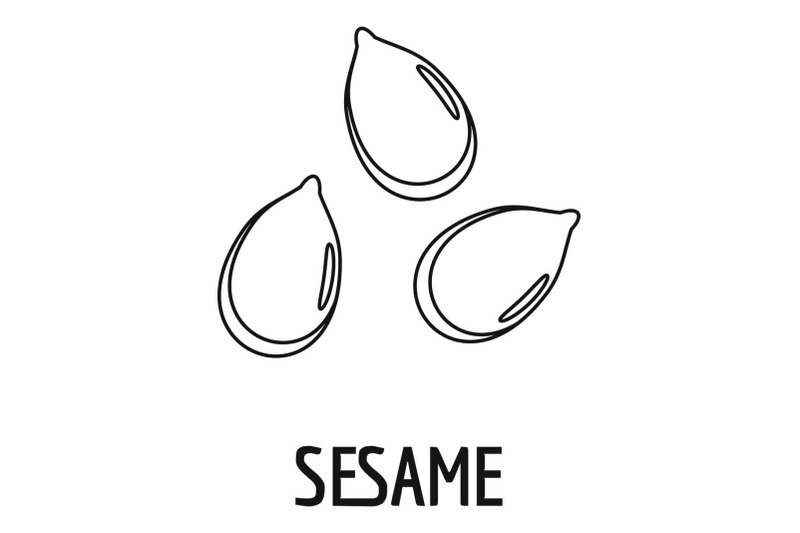 sesame-icon-outline-style