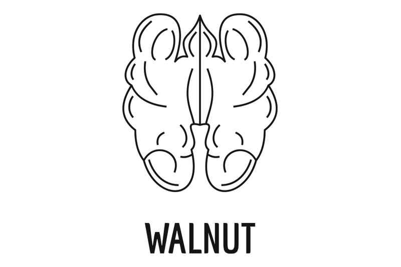 walnut-icon-outline-style