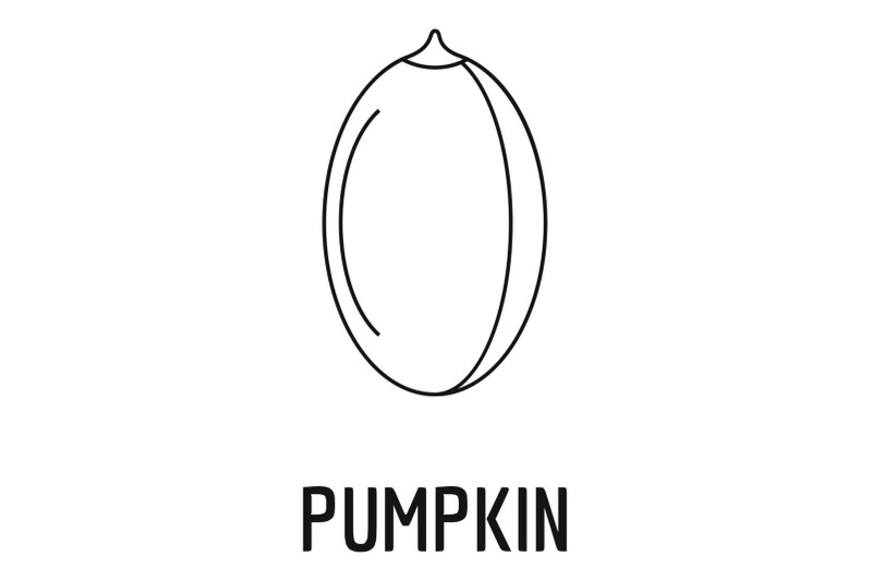 pumpkin-seed-icon-outline-style