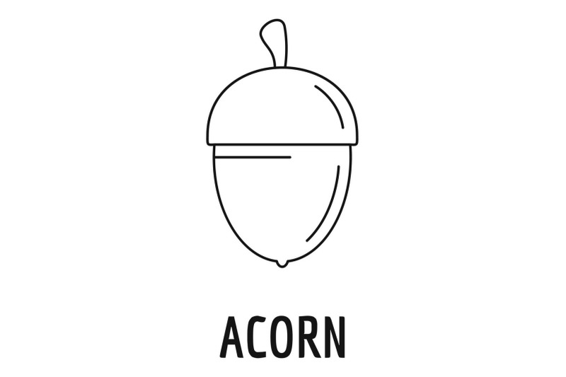 acorn-icon-outline-style