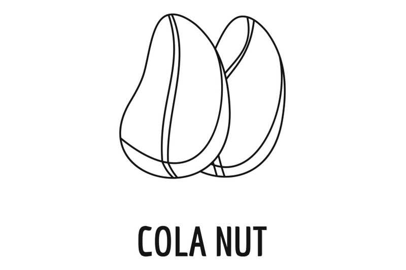 cola-nut-icon-outline-style