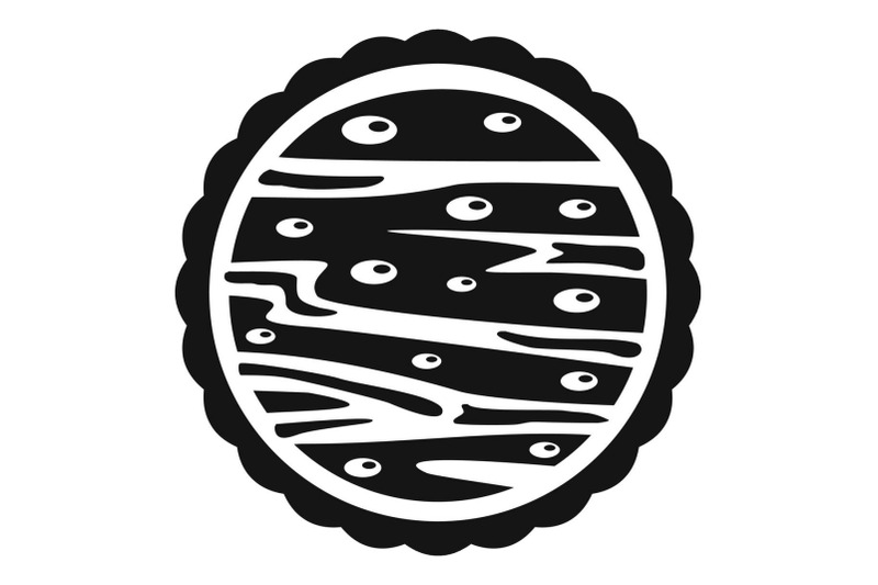 nuts-on-cake-icon-simple-style