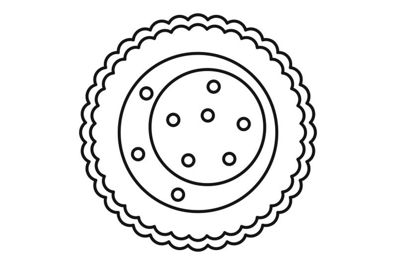 choco-star-biscuit-icon-outline-style