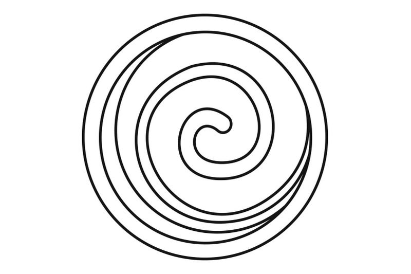 spiral-cake-icon-outline-style