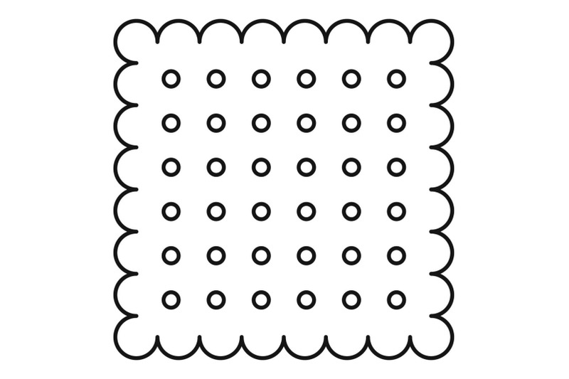 traditional-biscuit-icon-outline-style