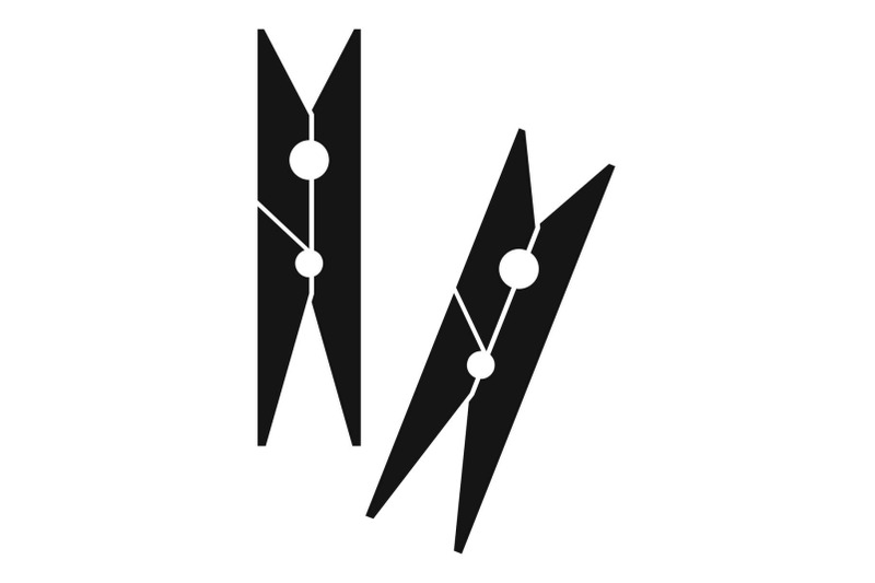 clothes-pegs-icon-simple-style