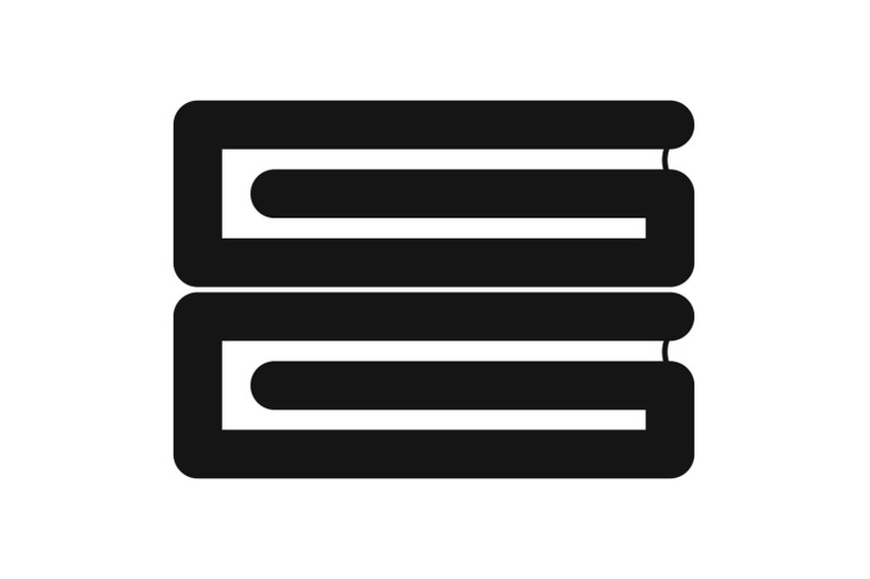 clothes-stack-icon-simple-style