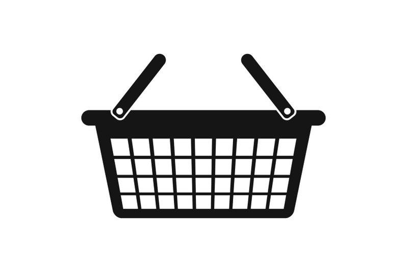 clothes-basket-icon-simple-style