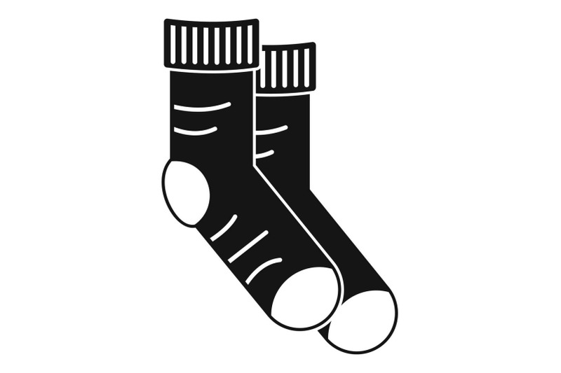 clean-socks-icon-simple-style