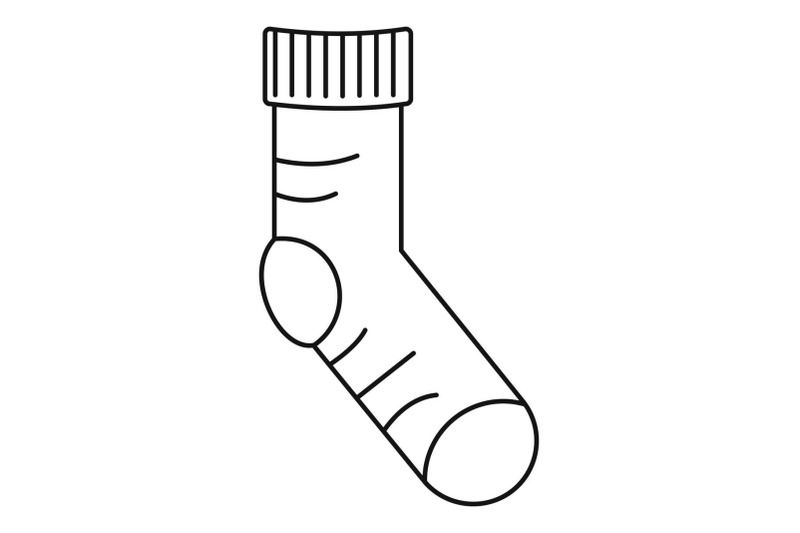 clean-sock-icon-outline-style