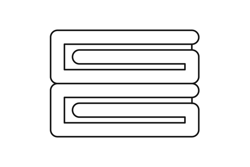 clothes-stack-icon-outline-style