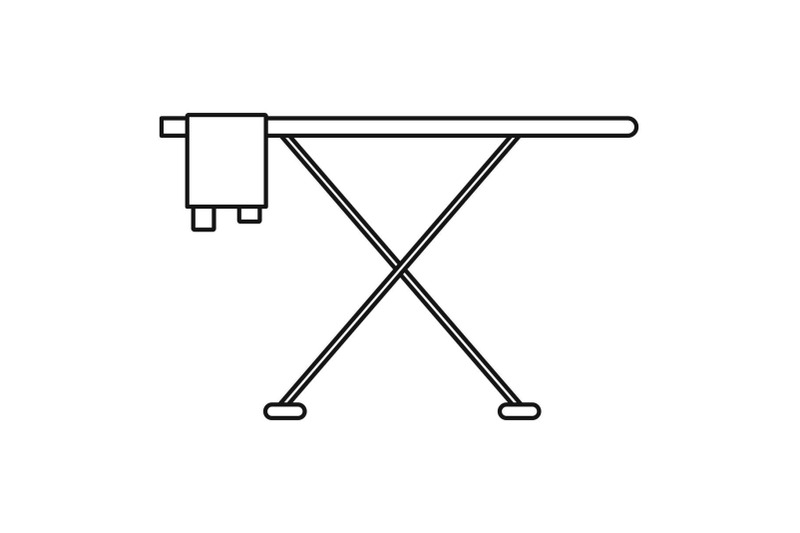 ironing-board-icon-outline-style