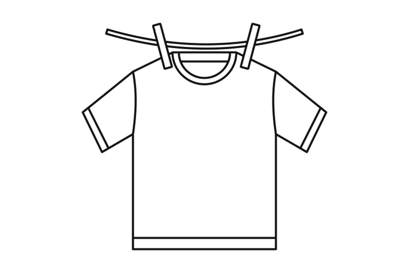 tshirt-dry-icon-outline-style