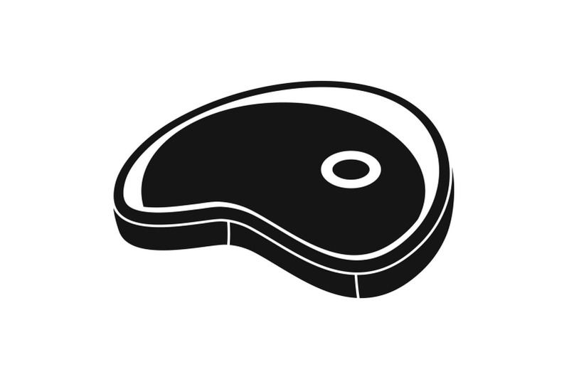 cow-steak-icon-simple-style