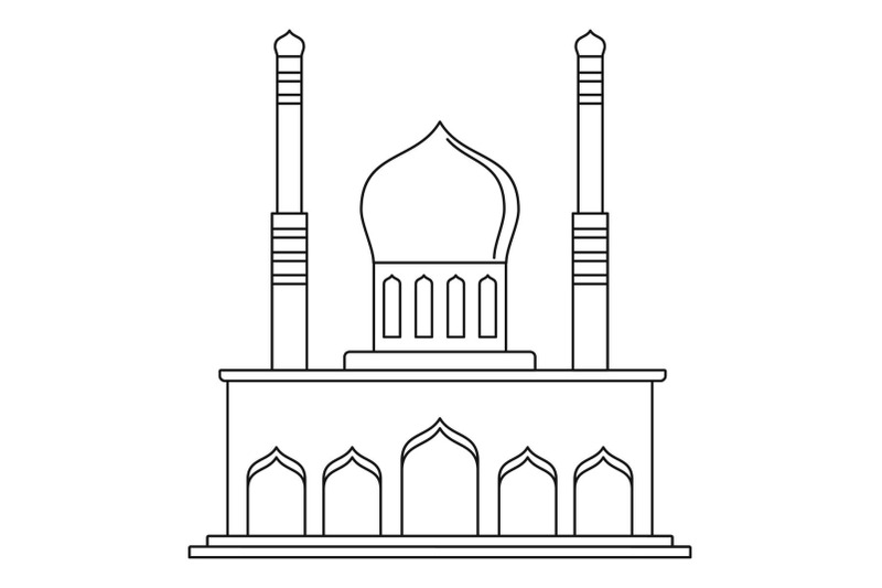 islam-temple-icon-outline-style