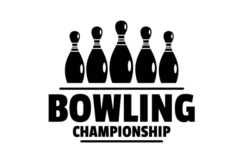 bowling-championship-logo-simple-style