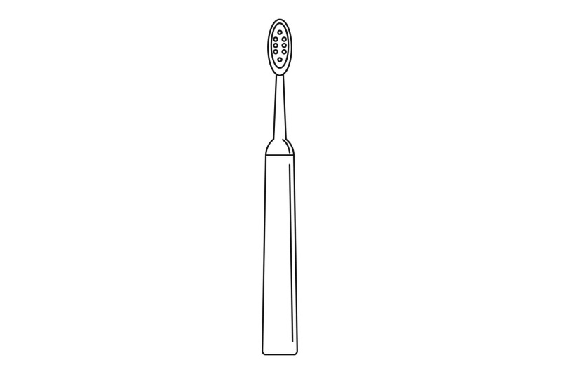 soft-toothbrush-icon-outline-style