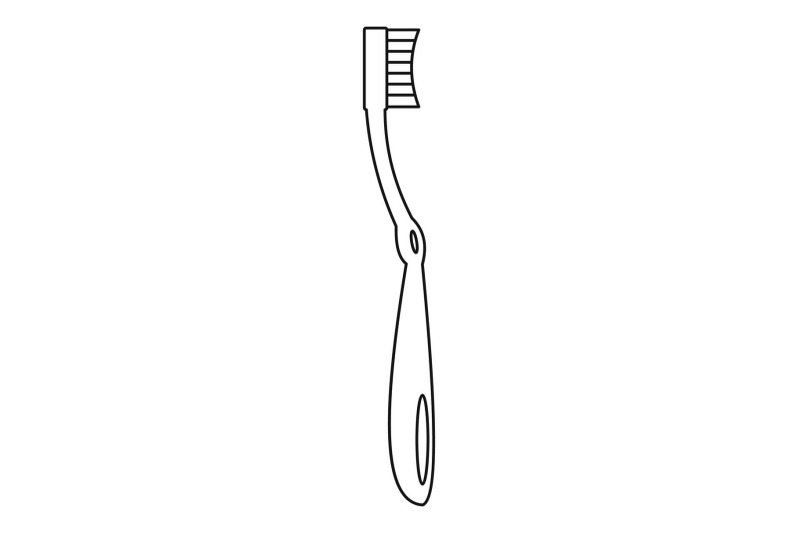 flex-toothbrush-icon-outline-style