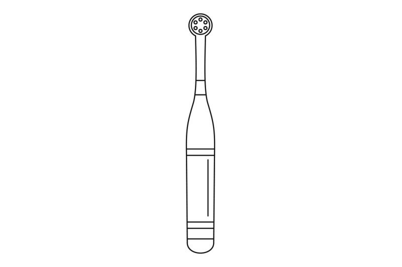 brand-electric-toothbrush-icon-outline-style