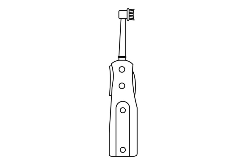 electric-toothbrush-icon-outline-style